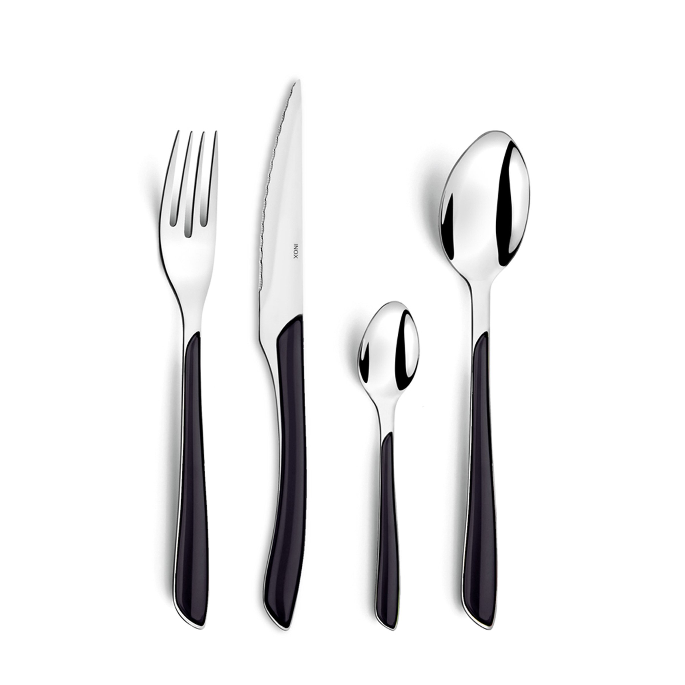 Amefa ECLAT Black 24 Piece Cutlery Set, 6 People