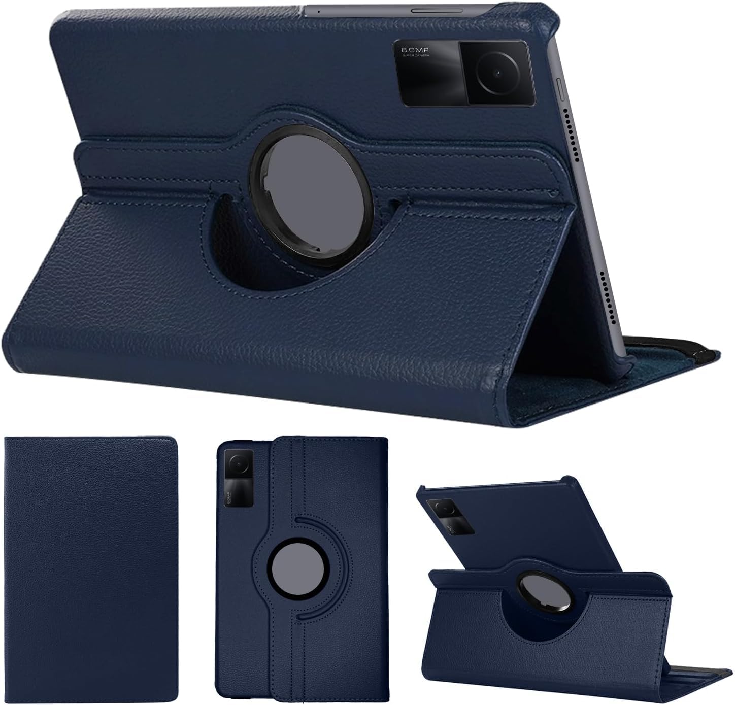 CASEOUS Flip Cover Back Case for Xiaomi Redmi Pad SE 11 Inch, PU Leather Case, 360° Rotatable Multi-Angle Protection Stand Protective Case (Redmi Pad SE 11 Inch, Blue) (B0D2XL9V8Z) Amazon Price History, Amazon Price Tracker