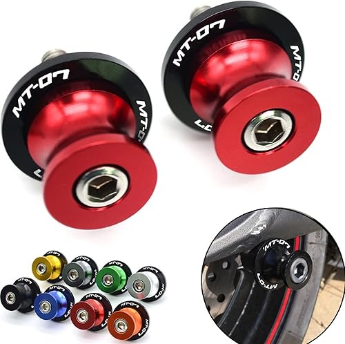 Miniatura 2 de TCHAU Basculante para Yamaha MT-07 FZ-07 MT-25 MT-03 YZF-R25 YZF-R3 motocicleta CNC Swingarm Slider Carretes Soporte Tornillos MT 07 R3 MT 03 FZ 07