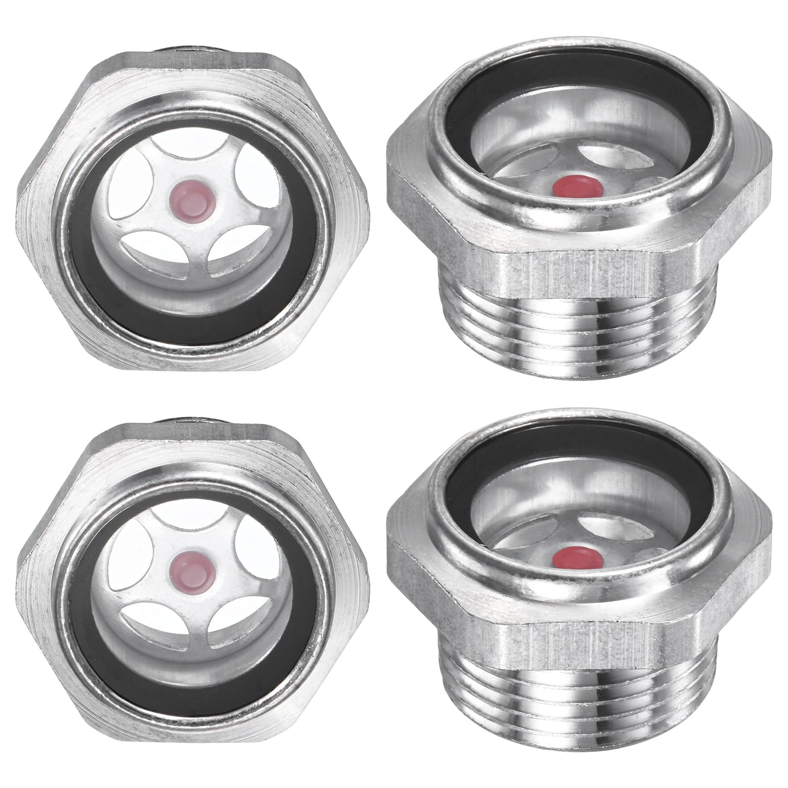 M METERXITY 4-Pack Air Compressor Oil Sight Glass