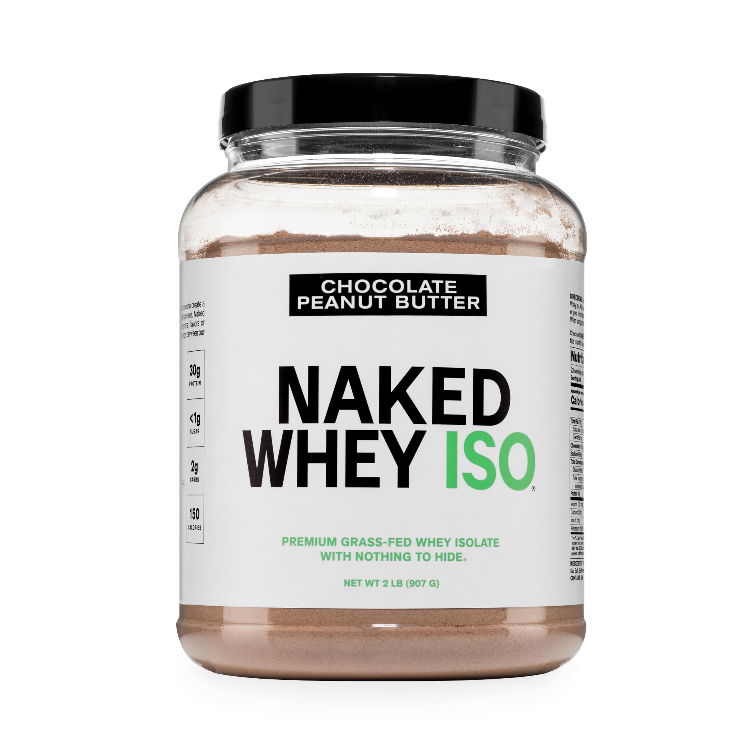 NAKED Whey Isolate Chocolate Peanut Butter com 30 g de proteína por porção, 23 porções