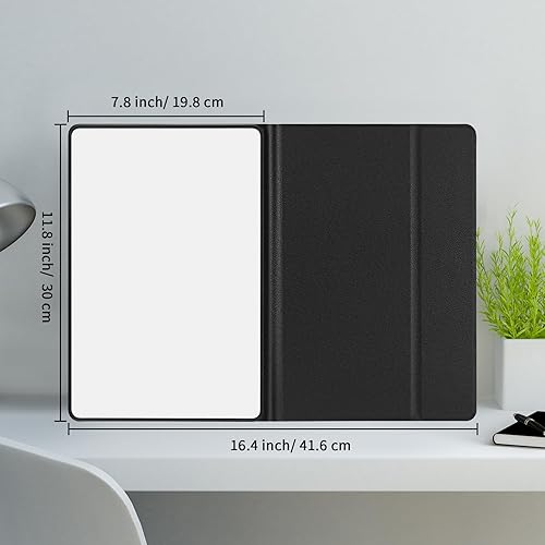 Miniatura 3 de Jovitec 2 pizarras pequeñas portátiles de borrado en seco, pizarras magnéticas de borrado en seco de 12 x 8 pulgadas con cubierta de poliuretano,