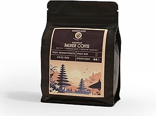 Komodo Koffee Organic Balinese Specialty Coffee sourced from Bali, Indonesia - Whole bean - Medium Roast 8.8oz (250g)