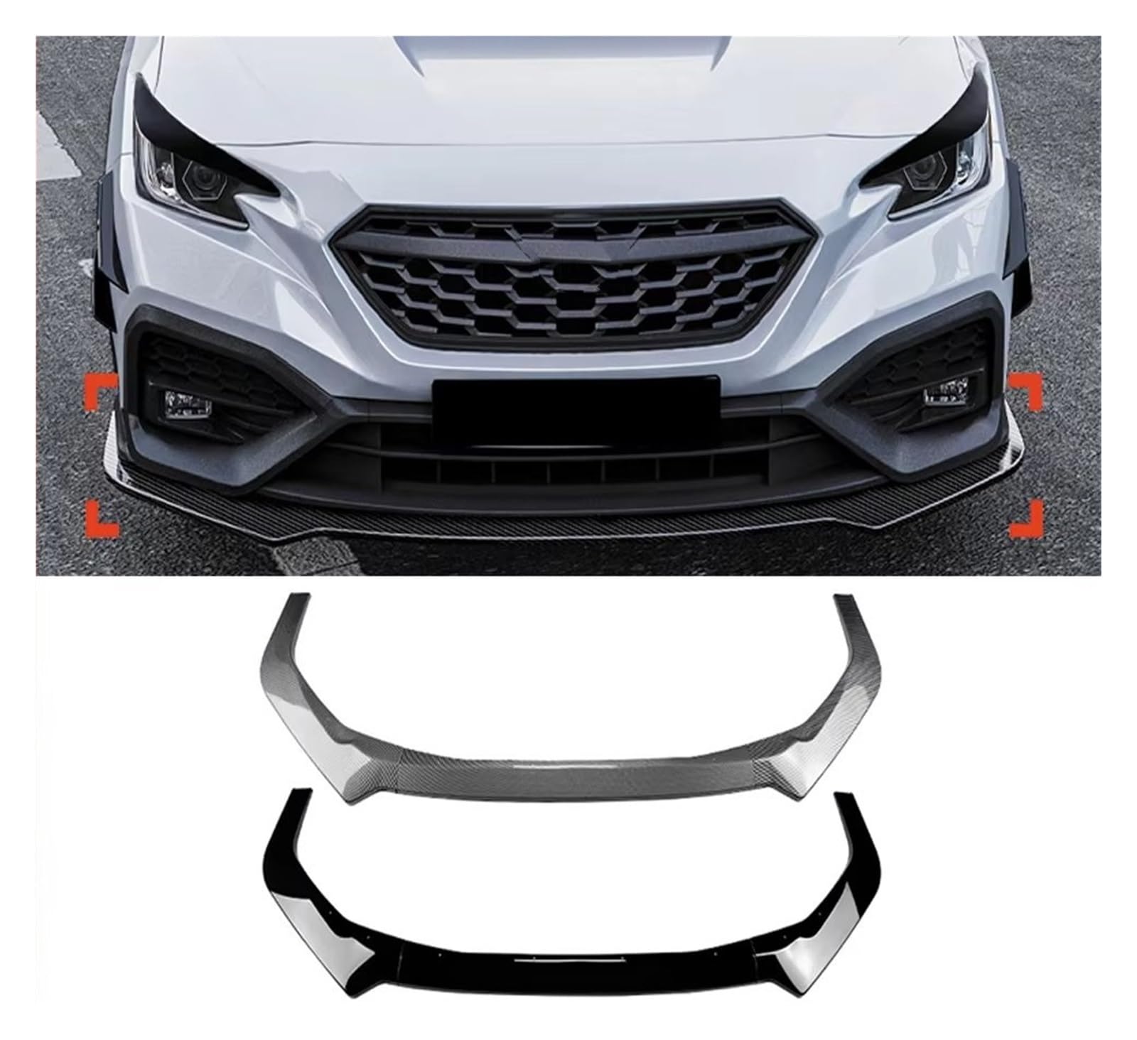 Amazon | フロントリップスポイラー スバルの場合 WRX の場合 STI の