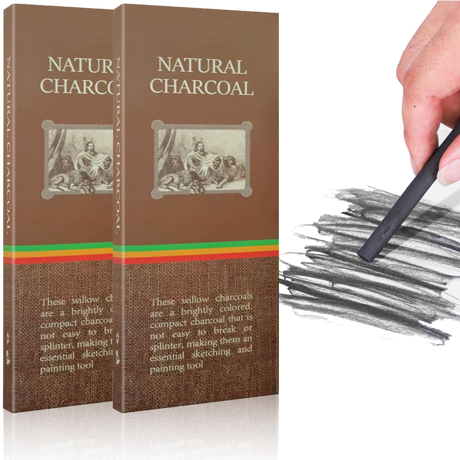 LTMMC 20 PCS Charcoal Sticks, Drawing Tools Charcoal Pencils