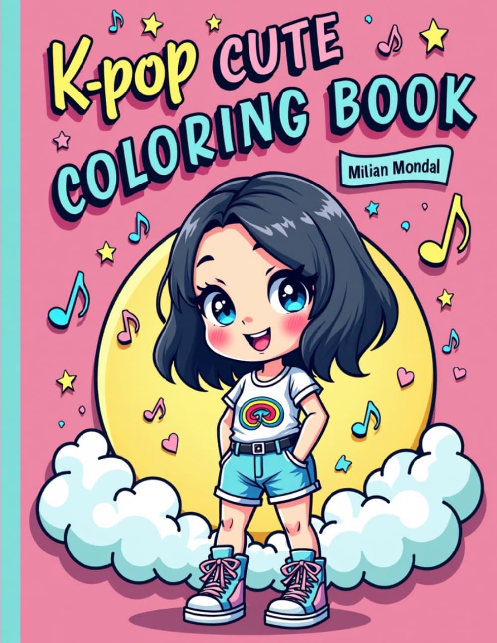 K-Pop Cute & Cozy Coloring Book: Chibi Idol Fashion, Snacks & Aesthetic Fun for Teens & Adults