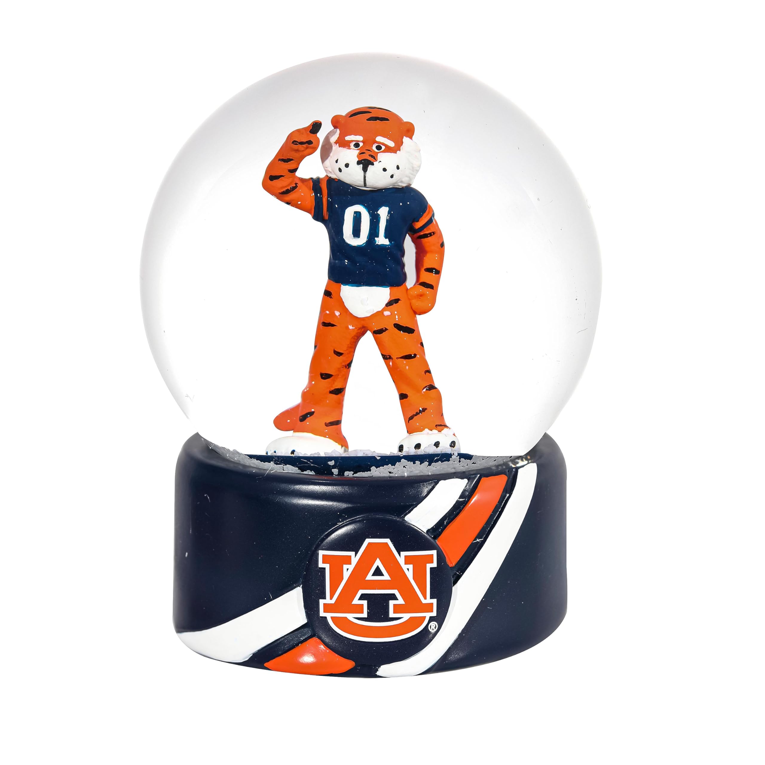 NCAA Auburn University Snow Globe, Officially Licensed College Sports Water Globe with Team Logo, Christmas Holiday Tabletop Decoration for Home, Alumni Gift for Men and Women Fans
