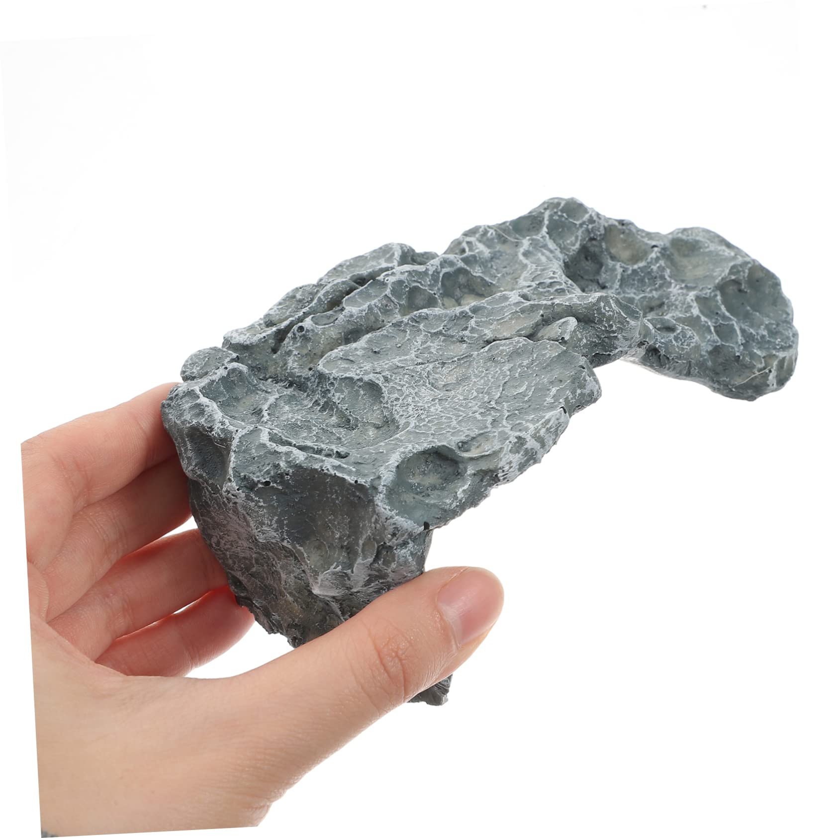 minkissy Plataforma De Crianza De Escondite De Acuario para Tomar El Refugio De Reptiles Escondite De Lagarto Piel De Tortuga Piel De Reptil Piedra Caja De Lagarto Resina