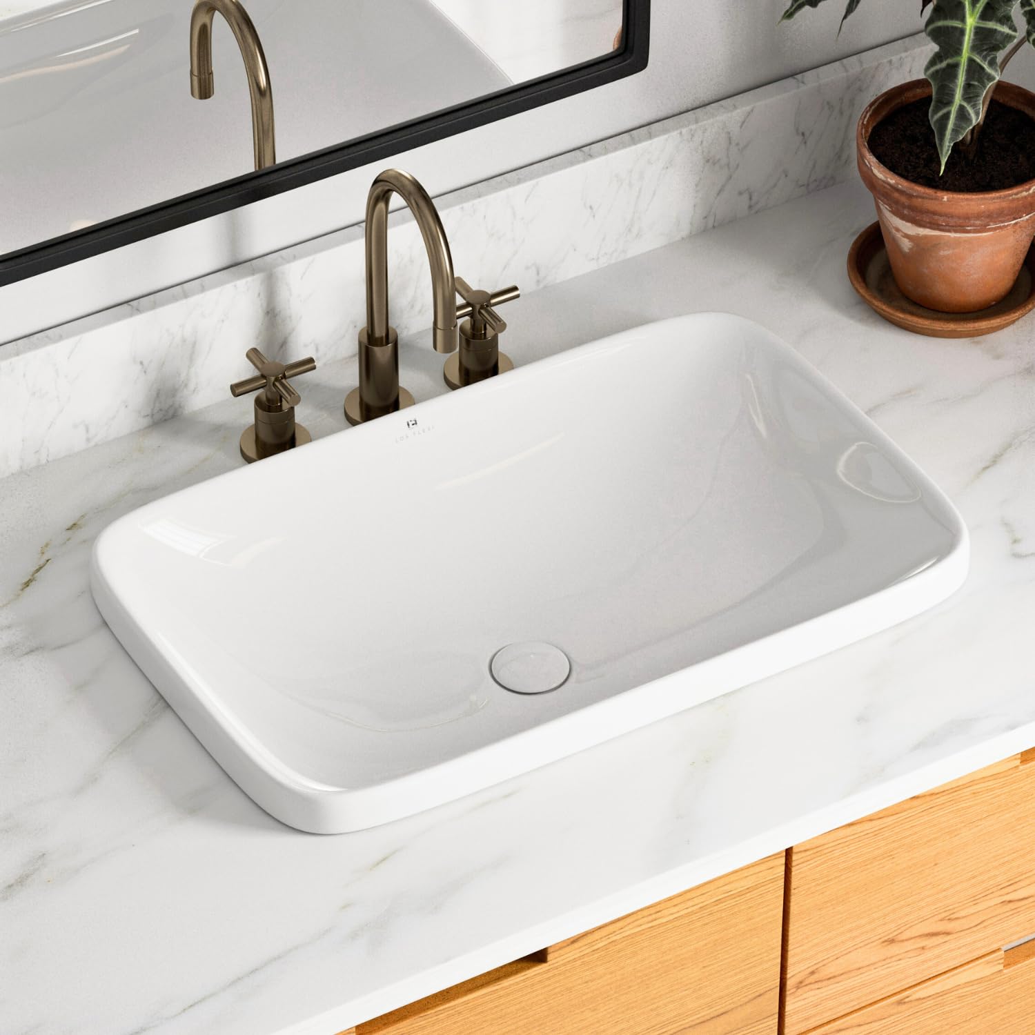 Los Flexi 24x15 Drop In Bathroom Sink