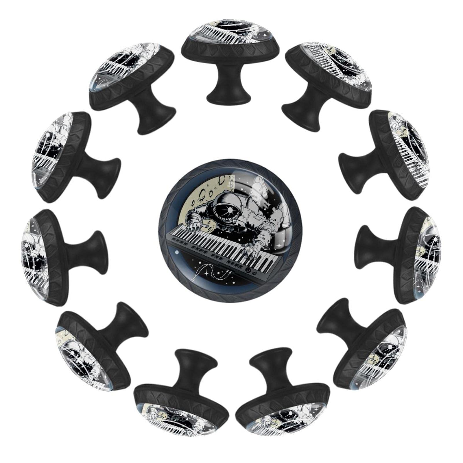 Boutons de tiroir astronaute de 35 mm pour commode d'enfant | Lot de 12
