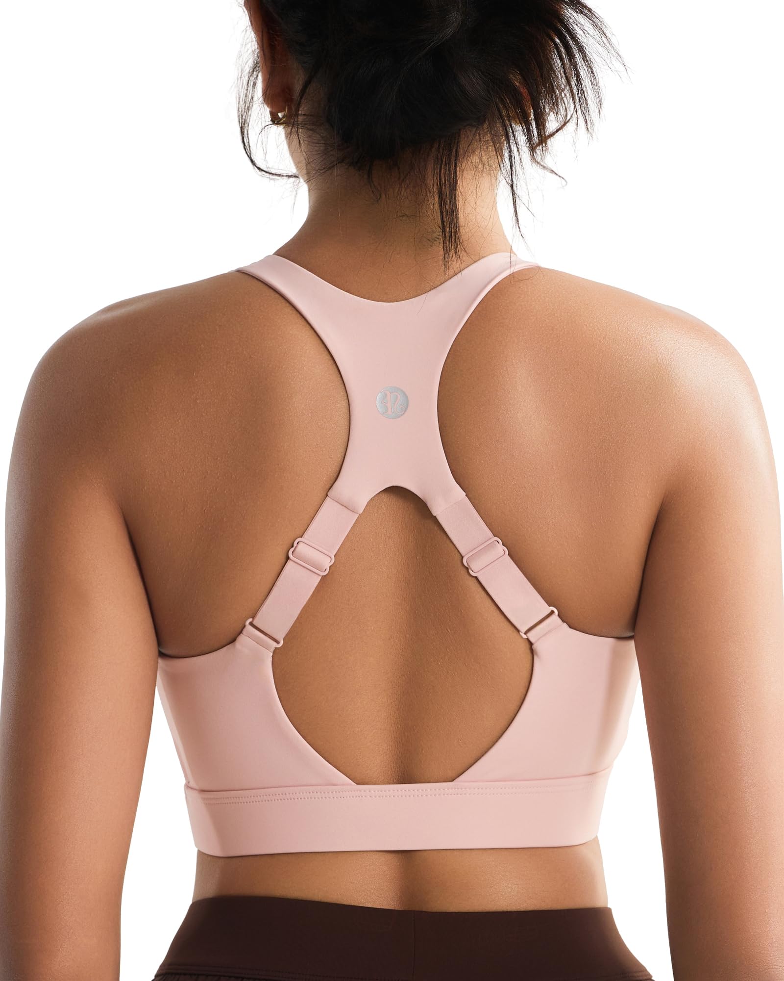 RUNNING GIRL Adjustable Straps High Impact Sports Bra for Women,High Support Workout Sports Bras with Sewn in Pads