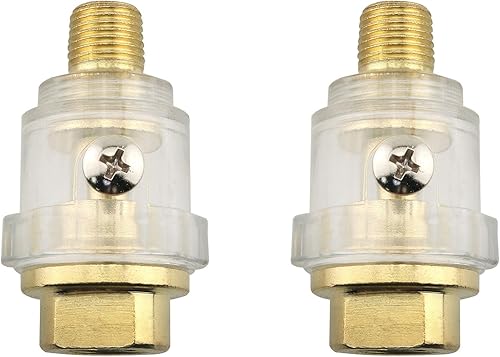 CHENJIN 2 unids mini llenado automático de grasa 14 NPT compresor de aire lubricador aceite hierro plateado cobre herramientas neumáticas piezas