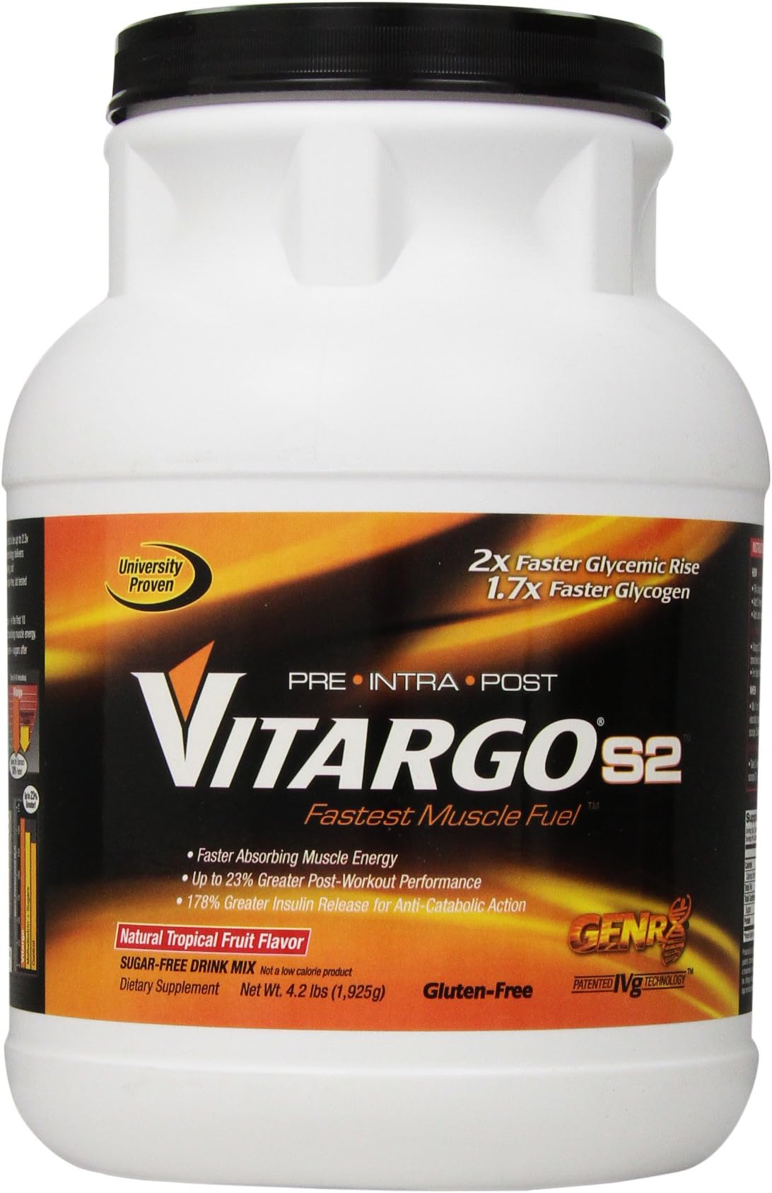 Genr8: Vitargo S2 Tropical Fruit, 4.2 lb