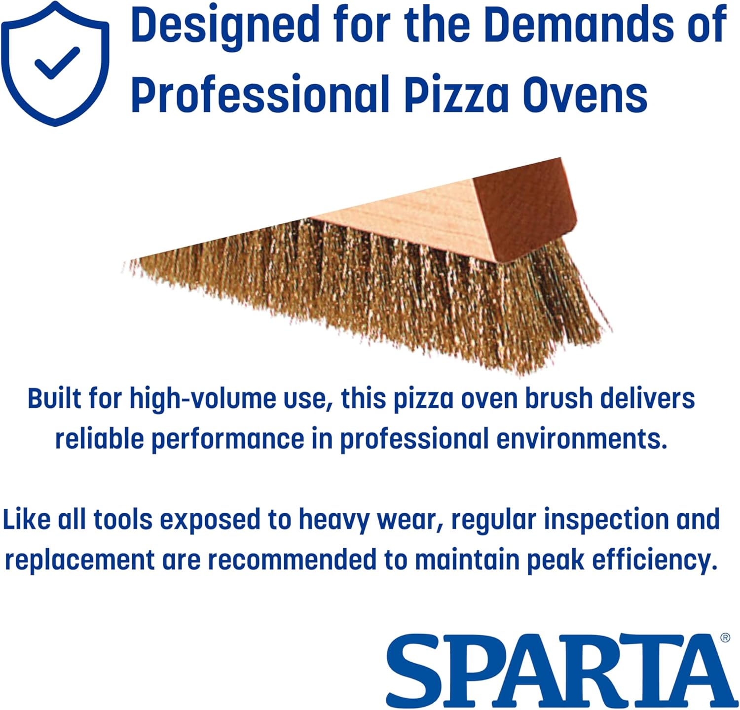 Carlisle FoodService Products CFS 4029100 Oven Brush and Stainless Steel Metal Scrapers, Brass Wire Bristles, 8-1/2" Length x 4-1/4" Width x 1-1/2" Height