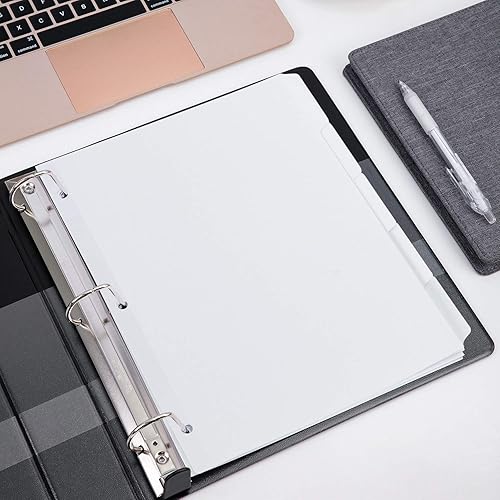 Miniatura 6 de Tienda Basics Separador de carpetas de 8 pestañas, separadores de etiqueta blanca con fácil despegar, 1 paquete