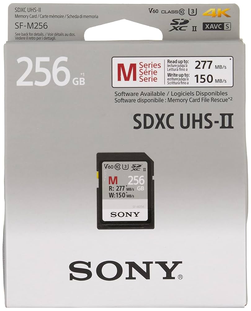 SONY - SONY UHS-II SDカード SF-M256T SF-M256 2枚セット Amazon | ソニー(SONY) SDXC メモリーカード 256GB SF-M256T