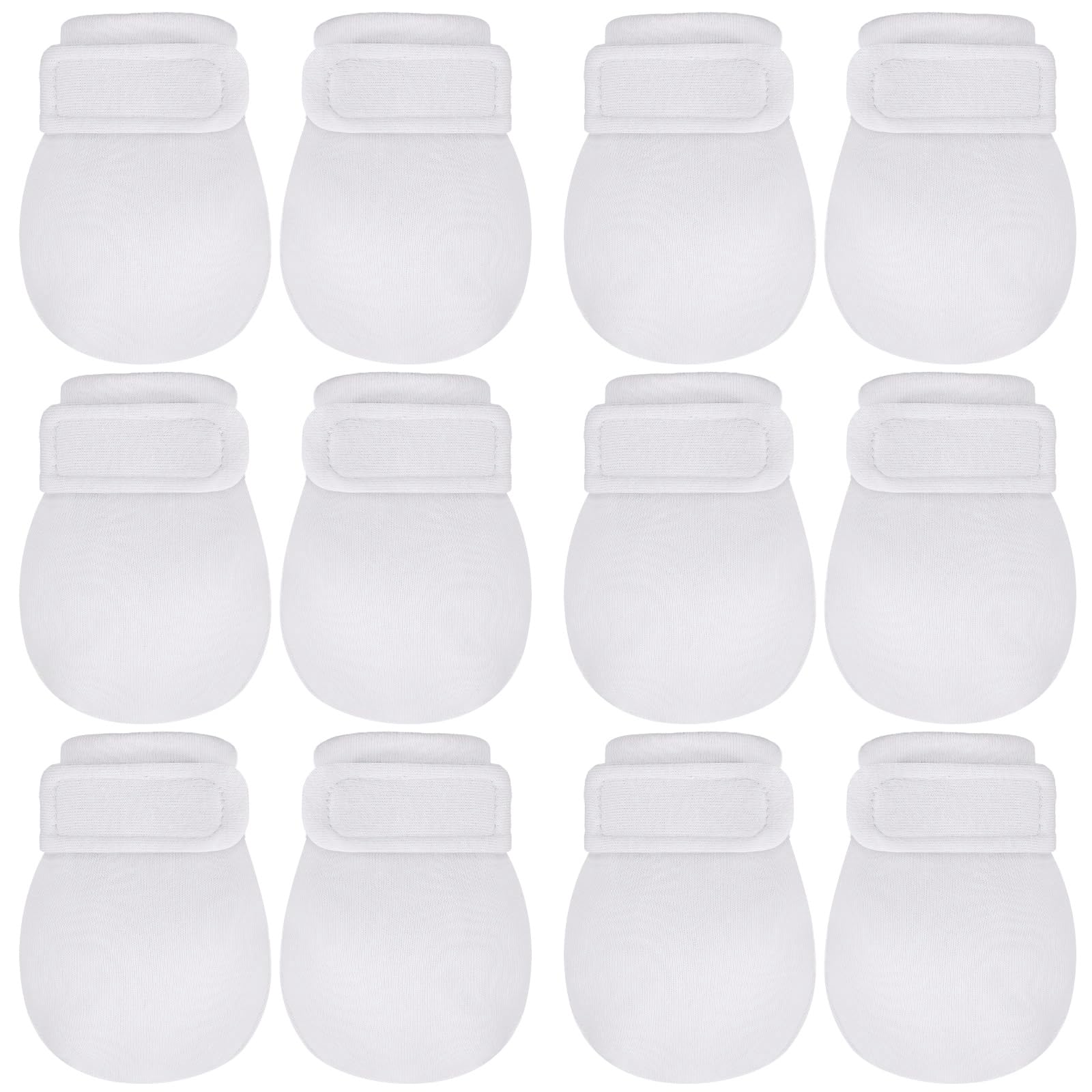Newcotte 6 Pairs Newborn Baby Mittens No Scratch Baby Gloves