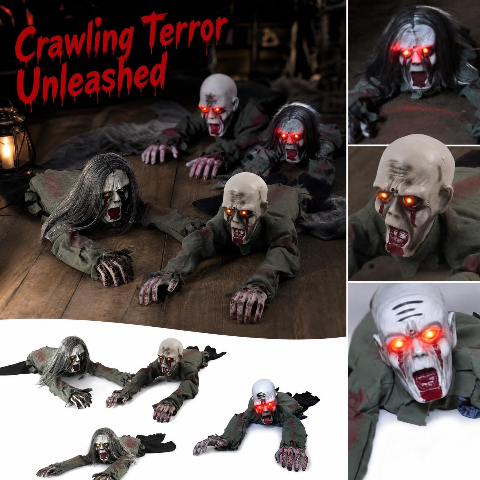 Generisch Elektrischer kriechender Zombie-Geist für Halloween-Dekoration