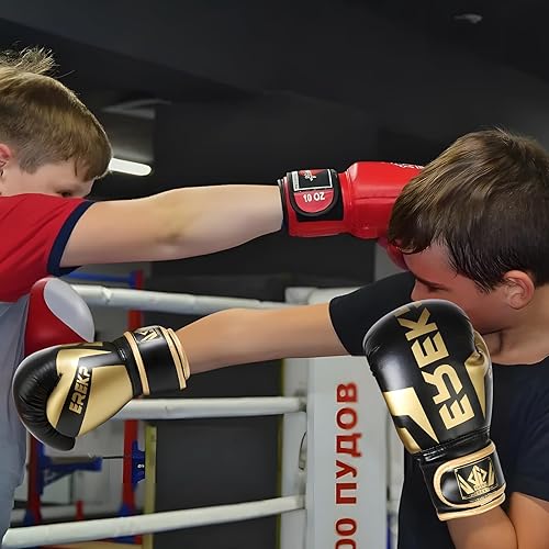 Miniatura 7 de Guantes de boxeo para niños, guantes de entrenamiento para saco de boxeo, MMA, UFC, Muay Thai, Karate, Kickboxing