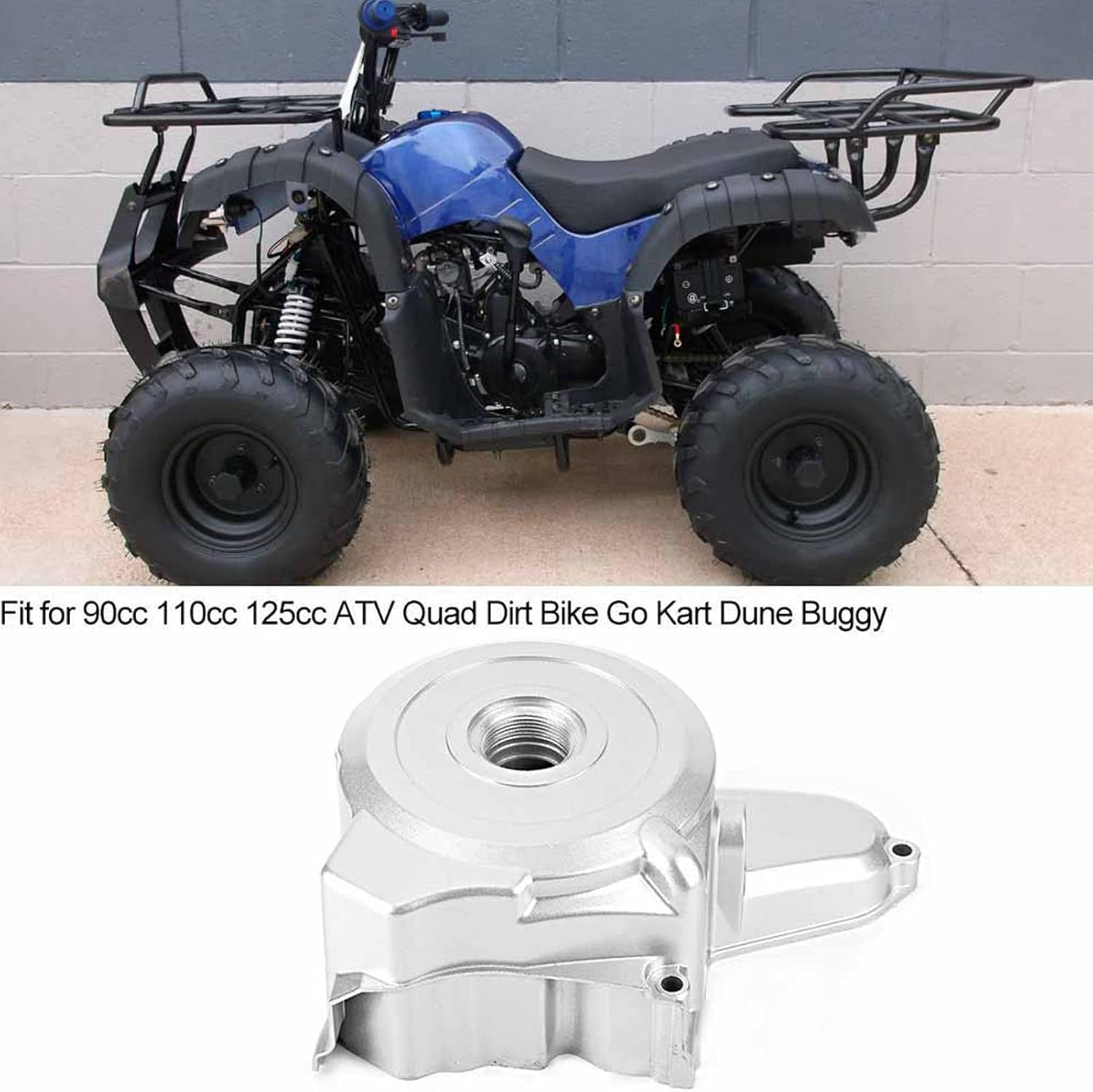 ATV Starter Motor Engine Cover Case – Top Mount Replacement Cover for PIT Quad, Dirt Bike, and Off-Road ATV Vehicles – Durable Starter Motor Cover Compatible with Select ATV Models