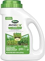 Scotts MossEx Lawn Moss Killer with Fertilizer - Easy Shaker Jug, Kills Moss & Greens Grass, 4.59 lbs Covers 1250 sq ft