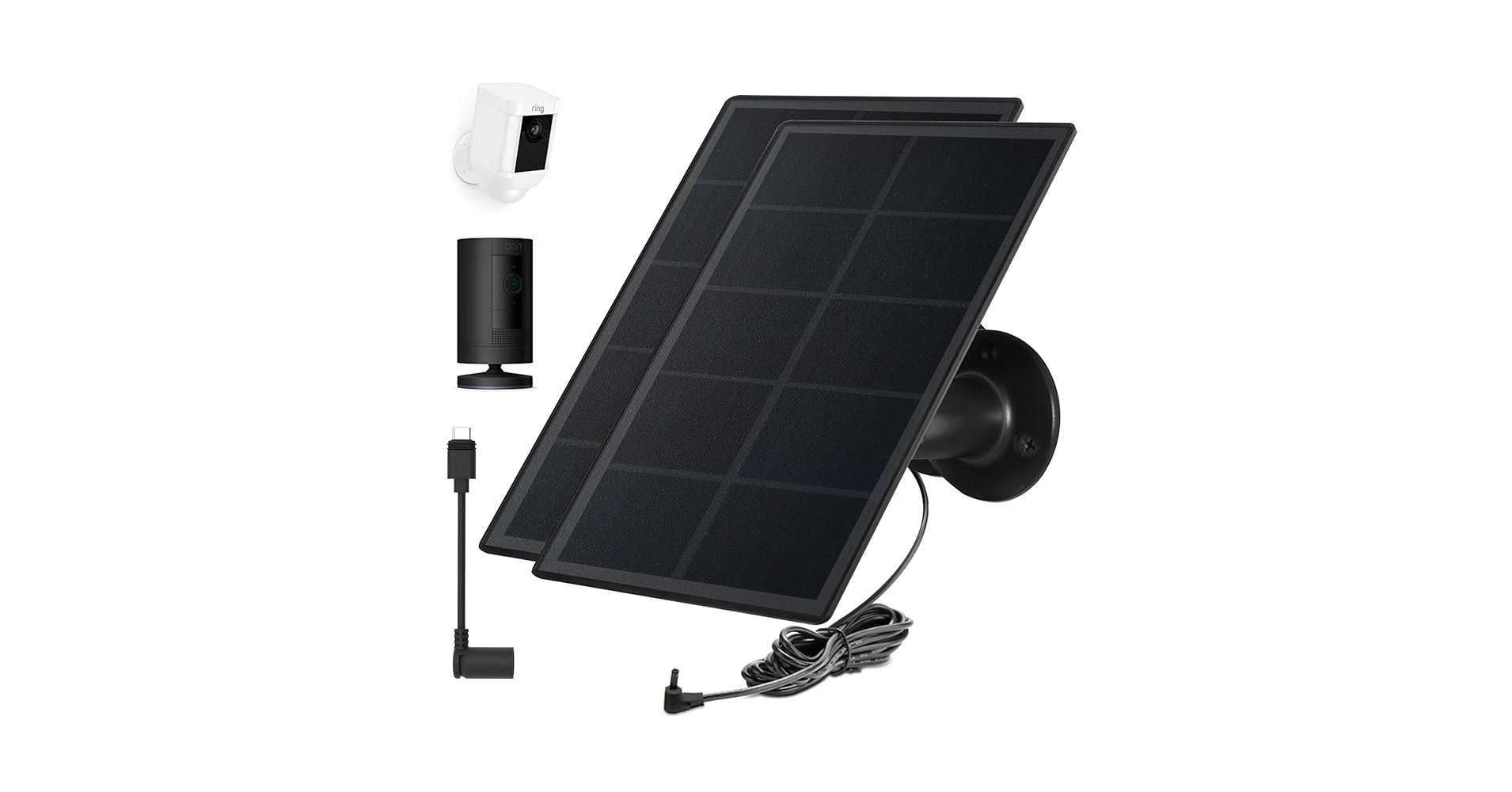 Amazon.com : Ring Camera Solar Panel Charger, Compatible
