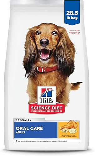 Hills Science Diet Alimento seco para perros adulto cuidado bucal receta de pollo arroz y cebada bolsa de 4 libras Hills Science Diet Alimento seco para perros adulto cuidado bucal receta de pollo arroz y cebada bolsa de 4 libras