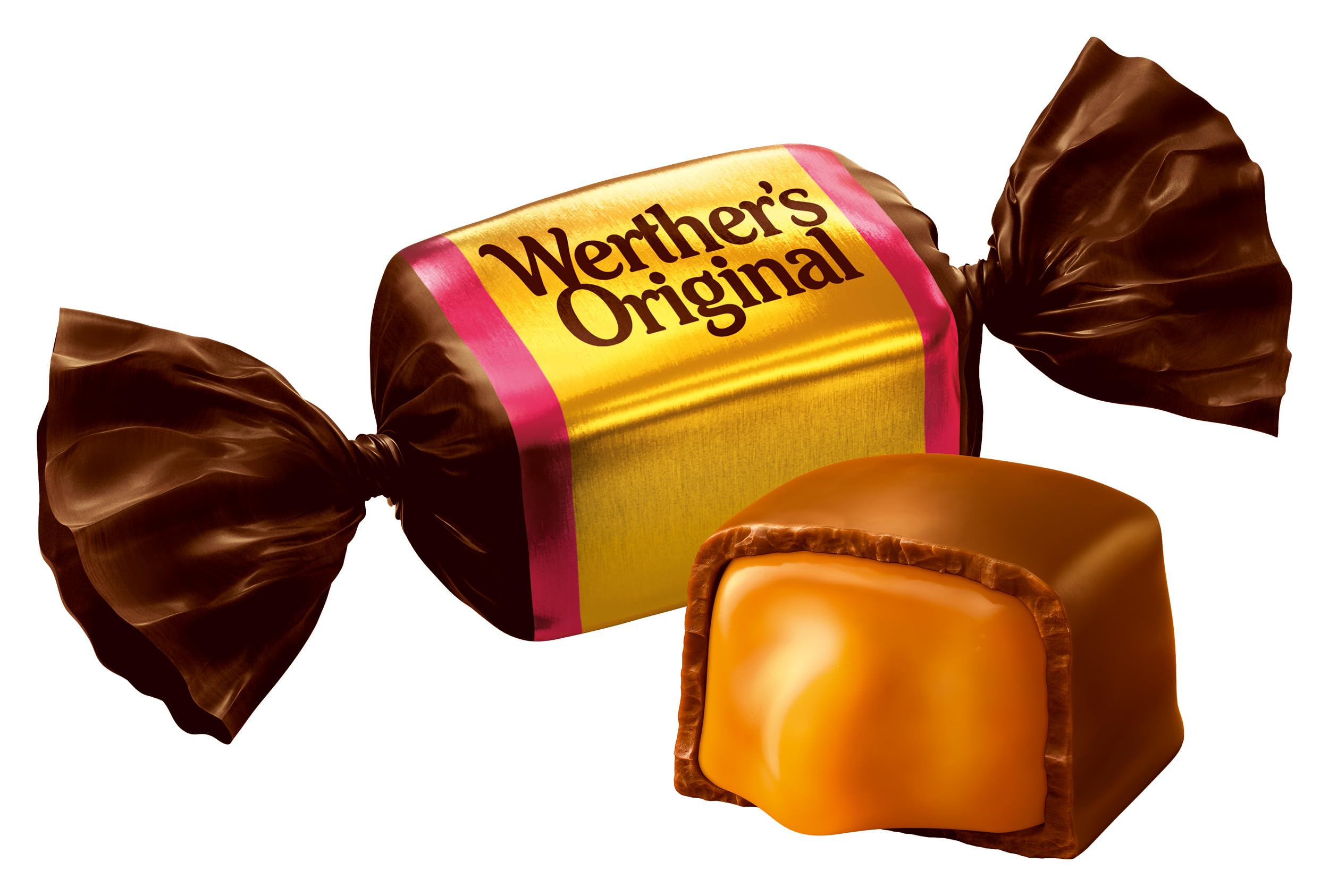 Caramelos werther´s original de toffe recubiertos de chocolate blandos bolsa 1 kg