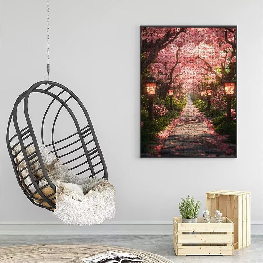 Puzzle 4000 Pezzi, Strada Peach Flower 3D Puzzle per Adulti Impegnativo, Educa Puzzles Artistico, Divertente E Stimolante Puzzles Decorativo per La Famiglia, Regalo e Decorazione Pareti DX0YL6-876