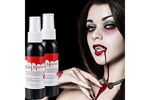 2PCS Blood Splatter Fake Blood Spray for Halloween, Zombie, Vampire Makeup