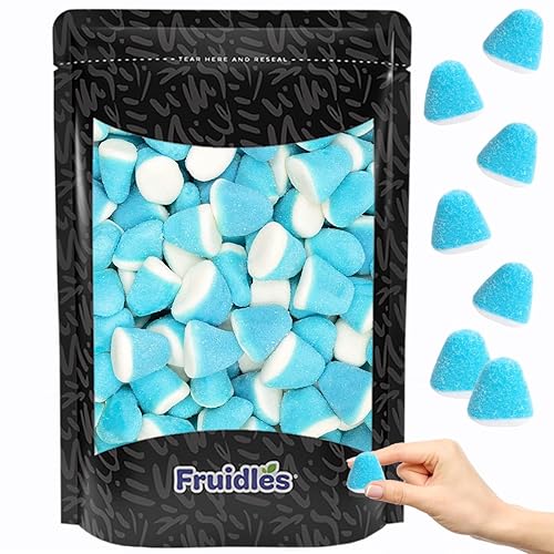 Fruidles Gomitas de frambuesa, deliciosas gomitas de sabor a frutas recubiertas de azúcar (1 libra)