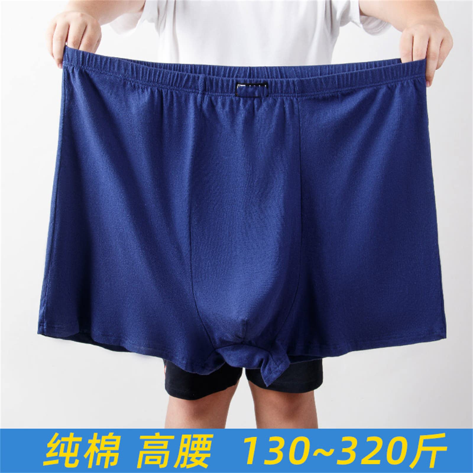 Boxer da Uomo Taglie Forti Biglietti da Boxer Ad Alta Misura Allentati da Uomo in Cotone da Uomo 3Xl-10Xl 60-160K 2 Confezioni da 4 Pacchetti