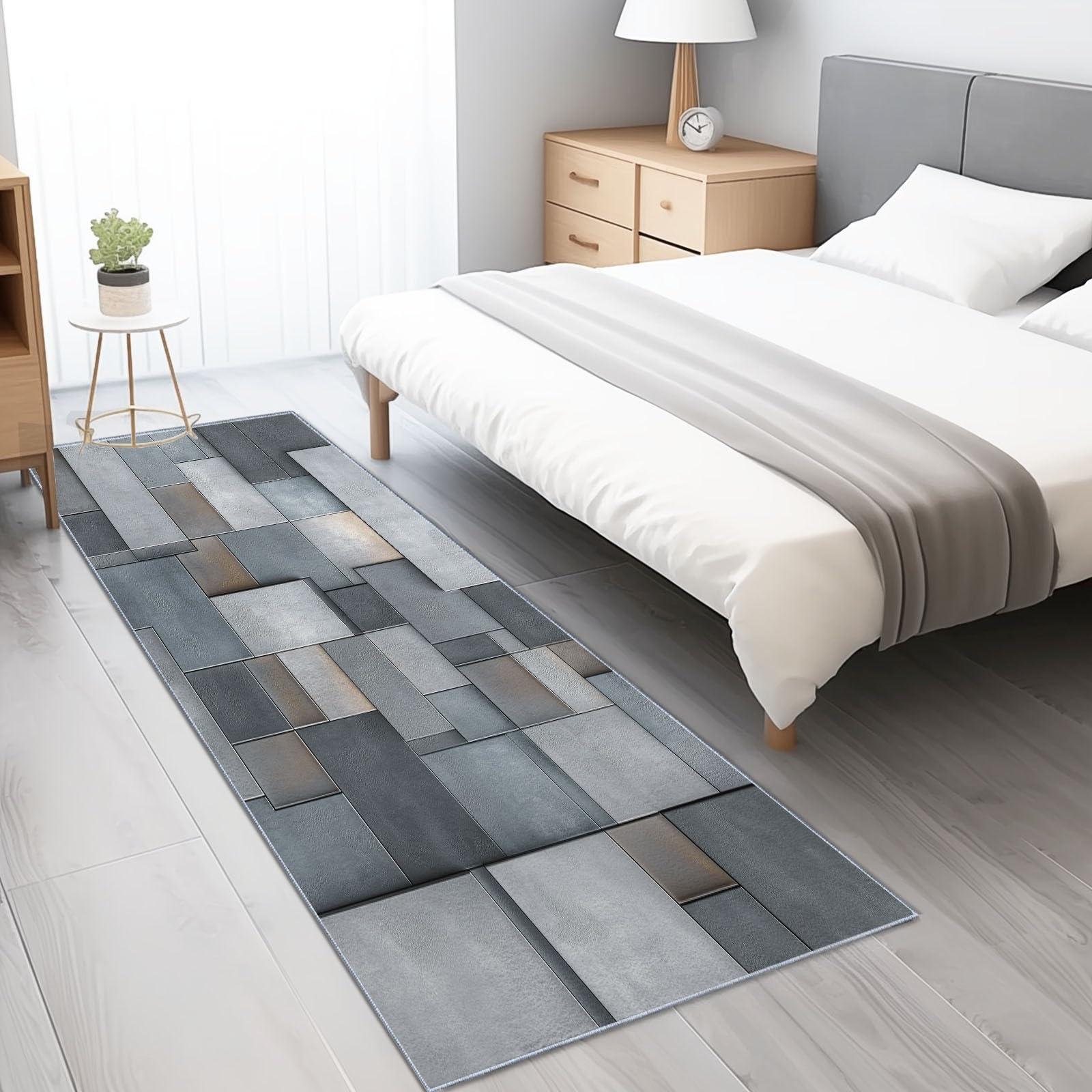 Tapis de cuisine gris 80x200 cm pour une ambiance chaleureuse et design