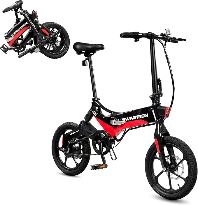 Swagtron Swagcycle EB7 Elite Folding Electric Bike with
