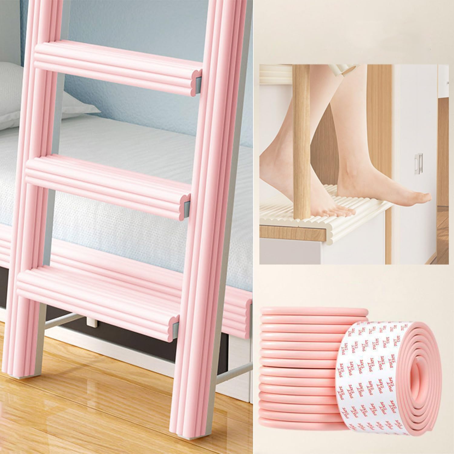 Almohadillas para escalera de litera con acolchado de espuma protectora de alta densidad 7