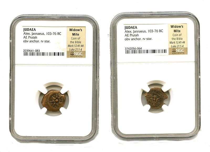 Moneda antigua con certificación NGC de Widow's Mite