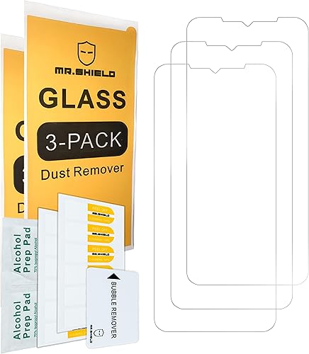 Miniatura 2 de Mr.Shield Paquete de 3 Protector de pantalla para Ulefone Power Armor 19  Power Armor 19T vidrio templado vidrio japonés con dureza 9H protector de