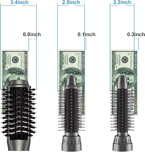 Miniatura 8 de Cepillo de pelo secador y voluminizador, cepillo de aire caliente de un solo paso para secar, alisar, dar volumen