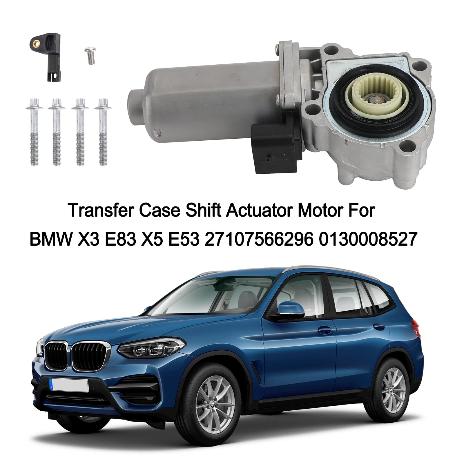 Topteng 27107566296 Motore Cambio, 0130008527 Adatto per BMW E83 2003-2010, E53 2003-2005, E70 2006-2009, X3 2004-2010, X5 3.0i 2003-2004, X5 4.4i/4.8is 2004, X5 2005-2006