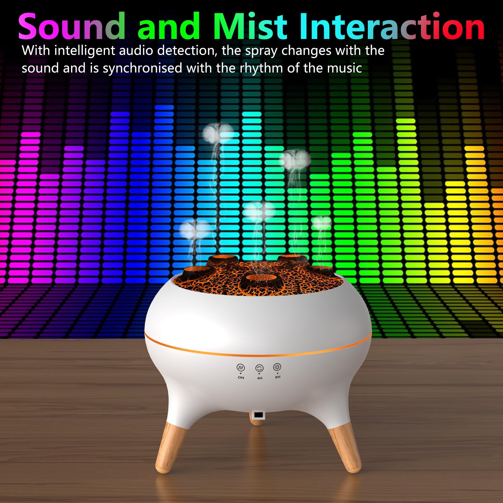 Essentiële Olie Diffuser 250 Ml Dansende Kwallen Aromatherapie Diffuser Luchtbevochtiger Met 7 Kleuren Led Verlichting Afstandsbedie~p147125489