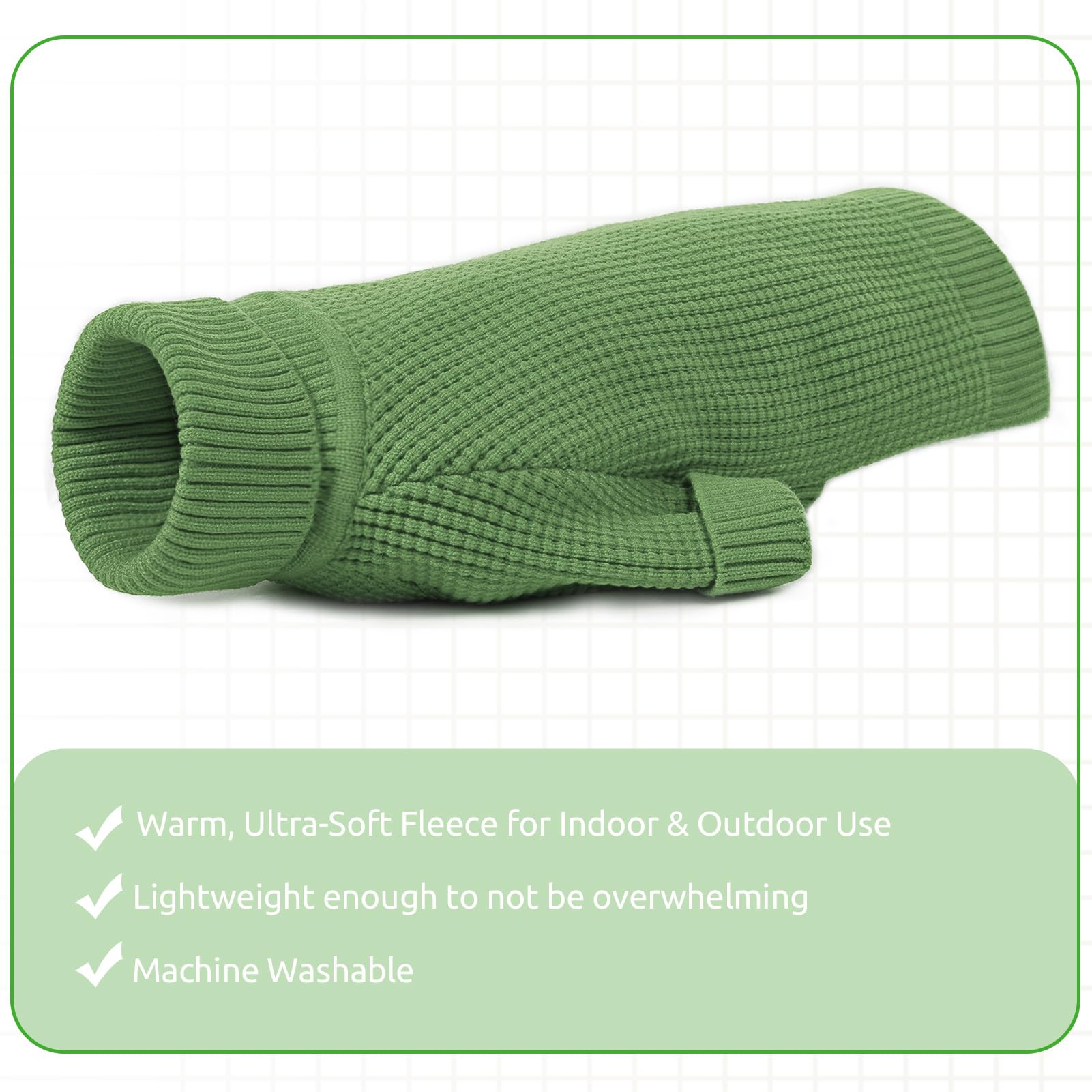 KONVINIT Maglione Cane Piccola Media Taglia Inverno maglioncini per cani Pullover a Maglia per Cani,per Cuccioli di Taglia Medio Piccola