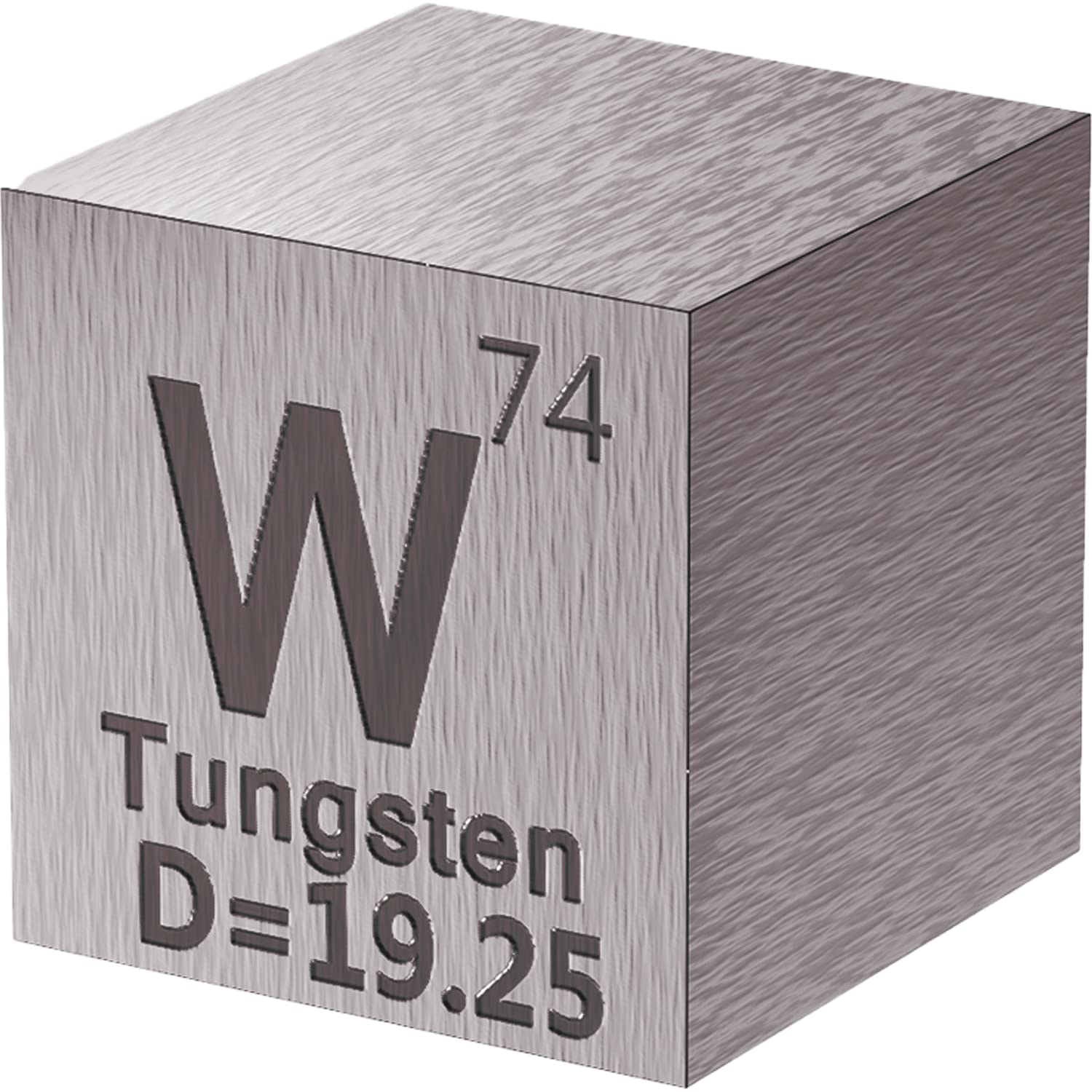 Tungsten Cube - Metal Element Cubes - Laser Engraved Density Cube Set for a Periodic Table of Elements Collection - (Tungsten, 10mm)