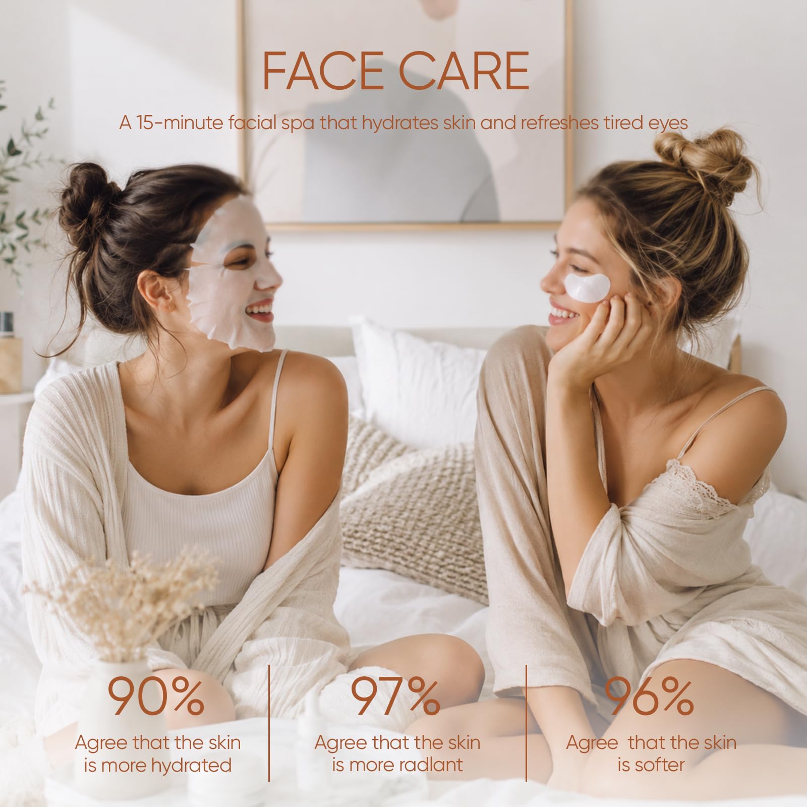 Gommage Corps Exfoliant Coffret SPA: 350g Body Scrub,200g Beurre Corporel, 2PC Masque Facial, 2PC Patch Yeux, Nettoyage en Profondeur Hydratation et Nutrition,Grand Format Familial
