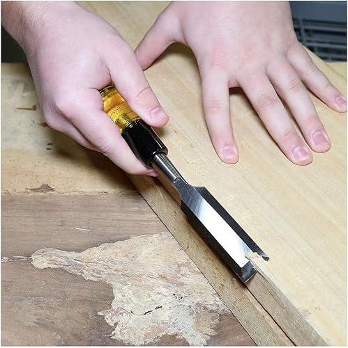 Miniatura 8 de GreatNeck 1049 - Cincel de madera de calidad profesional de 2 pulgadas, cincel para carpintería, herramientas de carpintero, asas de madera de