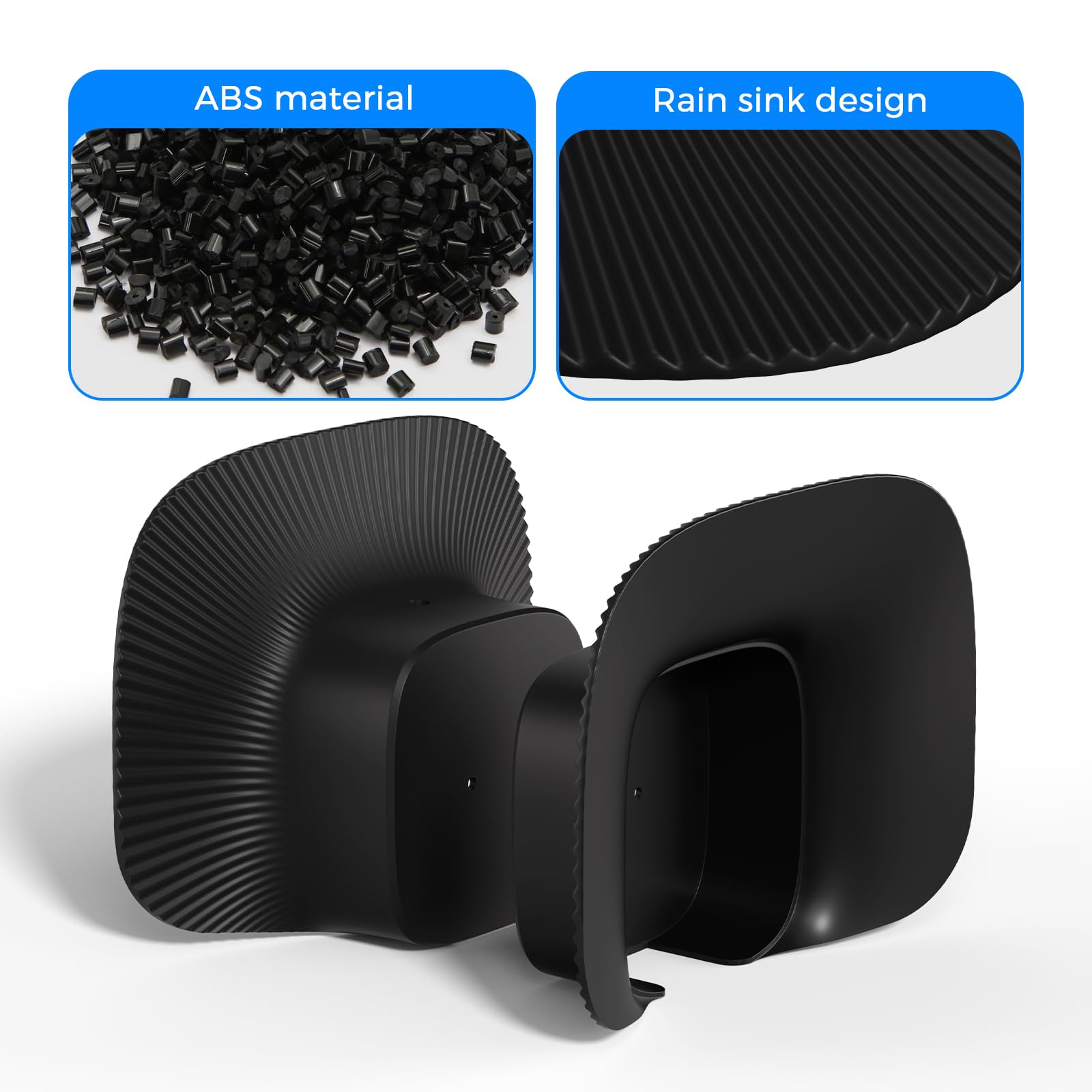 Support Anti-Pluie pour caméra Eufy Security SoloCam S340, Protection Solaire extérieure pour caméra Eufy S340, protège la caméra de la poussière et des Rayons UV