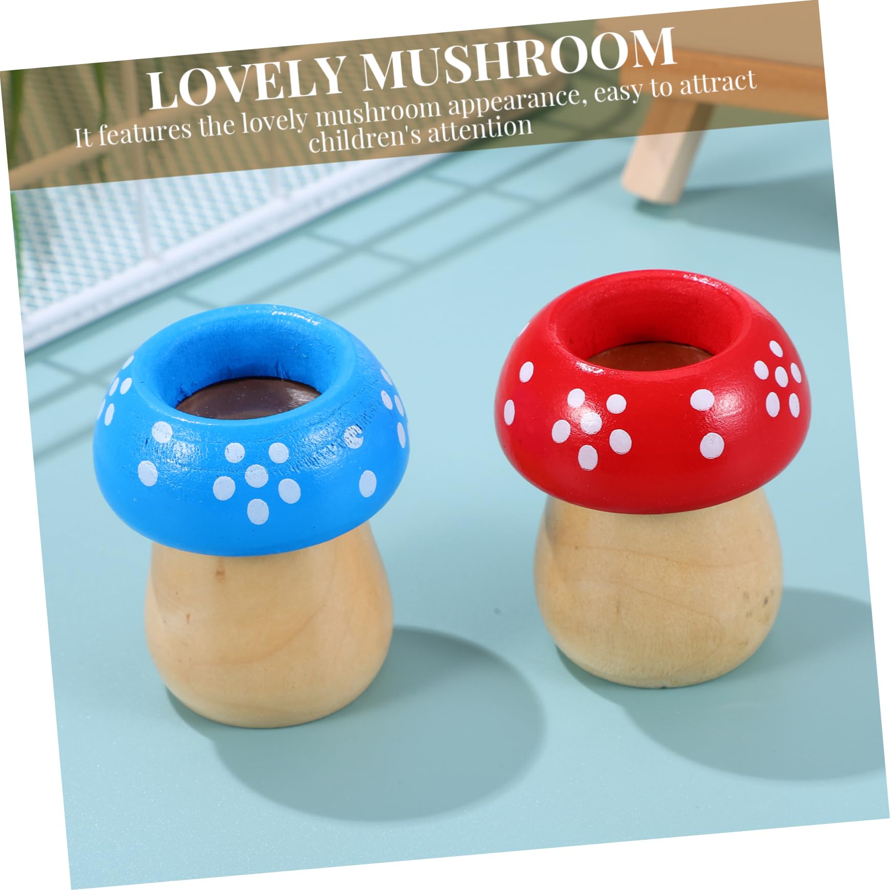Kisangel Mushroom Kaleidoscope Boys and Girls Favors 2 Pack Unique Small Mushroom Design Party Toy Random