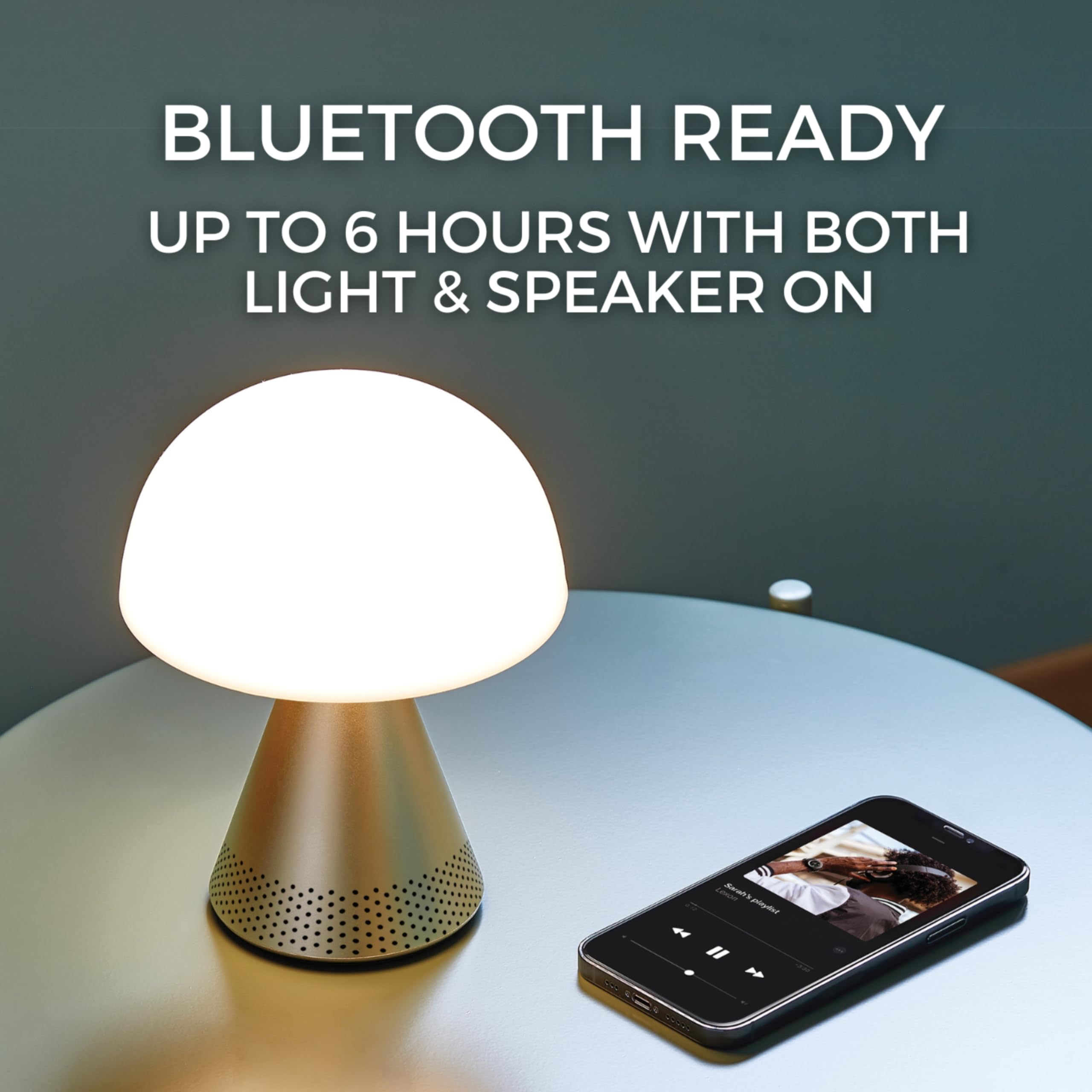 Lexon - Dore, Large Mina Bluetooth Hoparlörlü Led Aydınlatma
