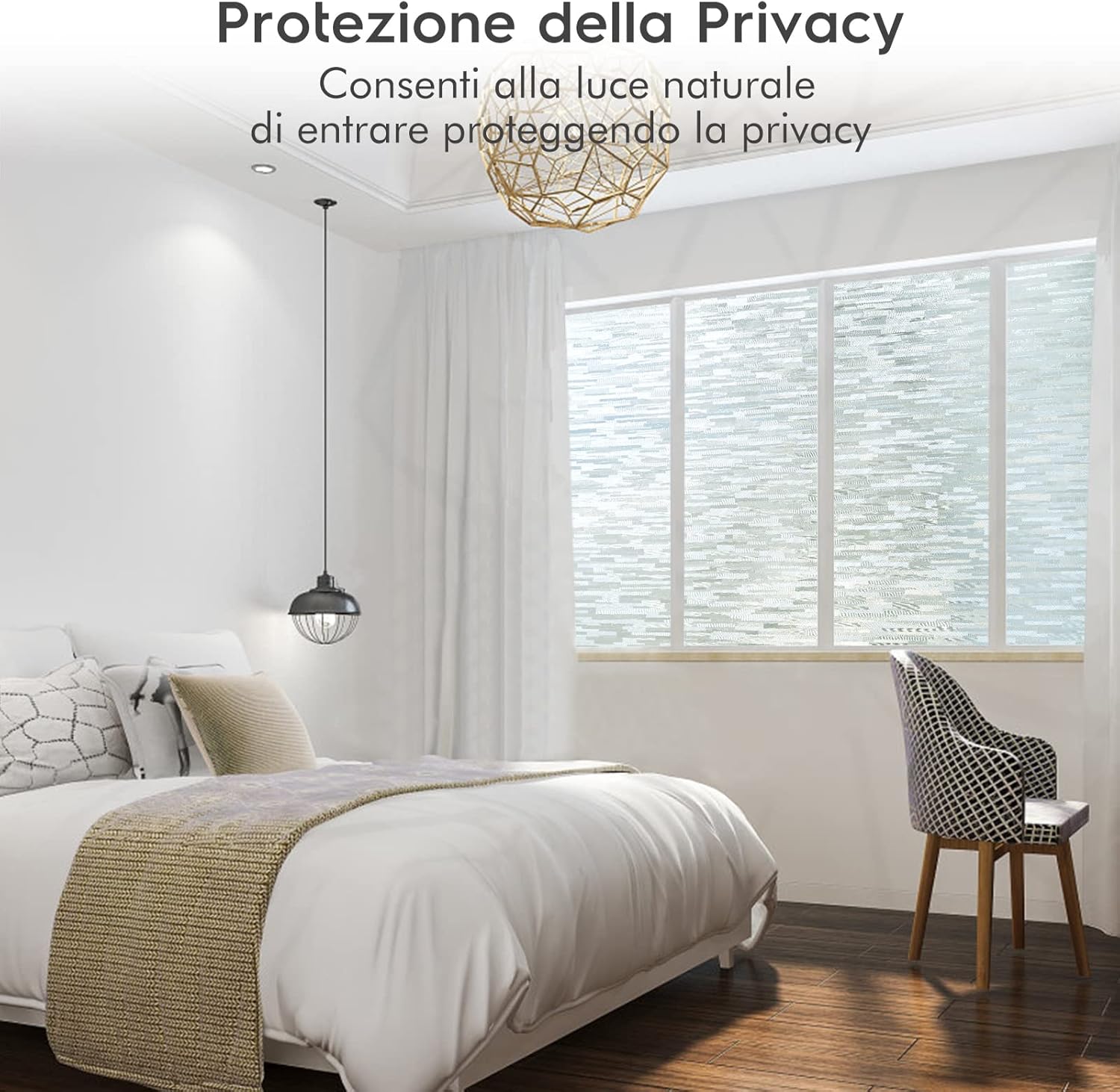 Haton Frosted Privacy Window Film 23.6 x 78.7 Inches, Haton Window Tint Kit