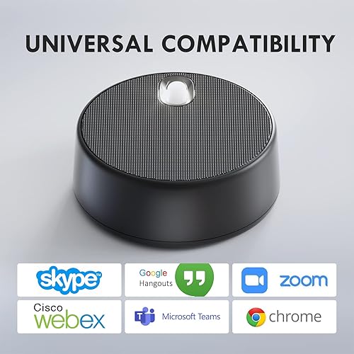 Miniatura 7 de Altavoces USB para computadora con micrófono, altavoz para computadora portátil con micrófono, 2 modos de sonido, captación de voz mejorada manos