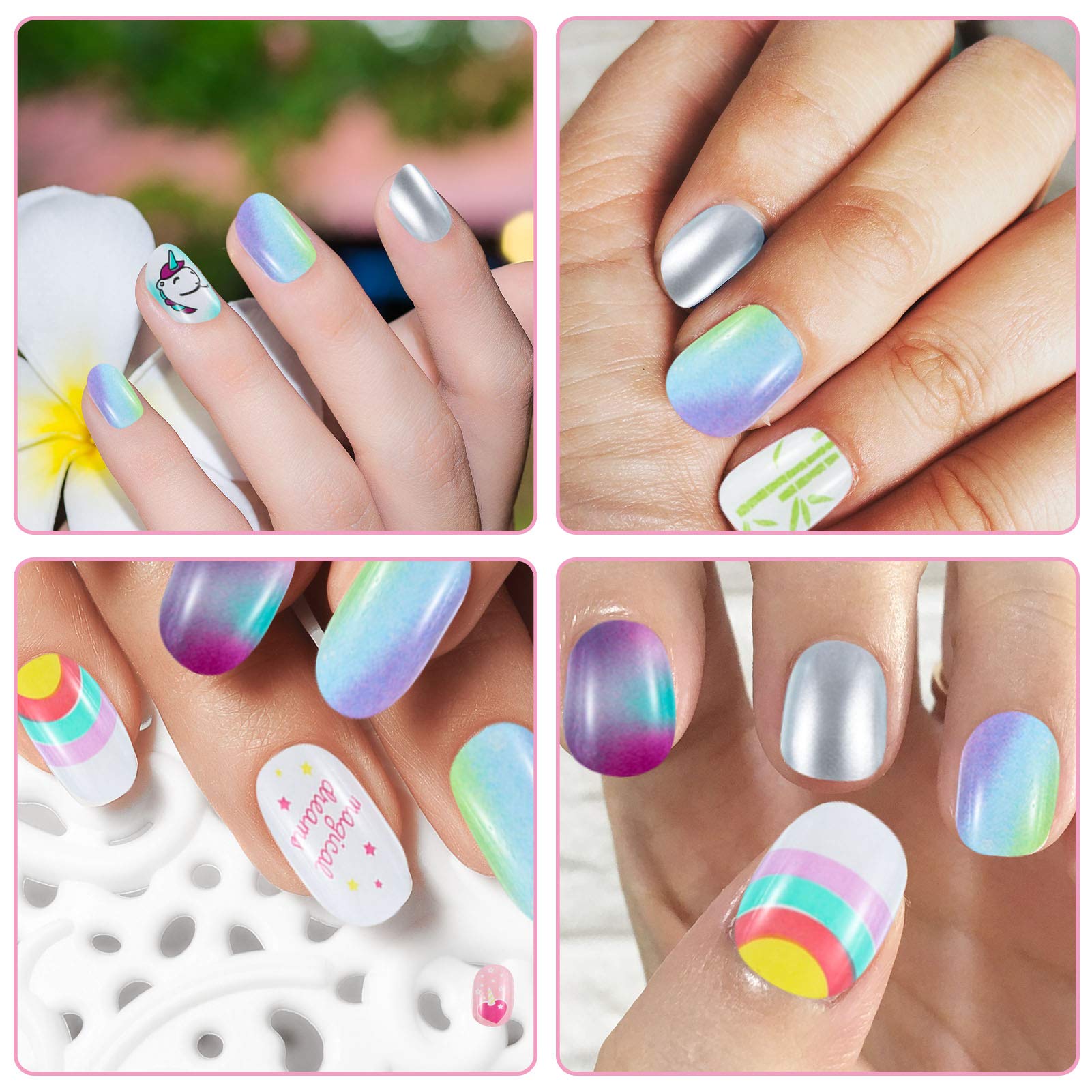 knstliche fingerngel trkis Breeze Trkis UV-Nagelfolie